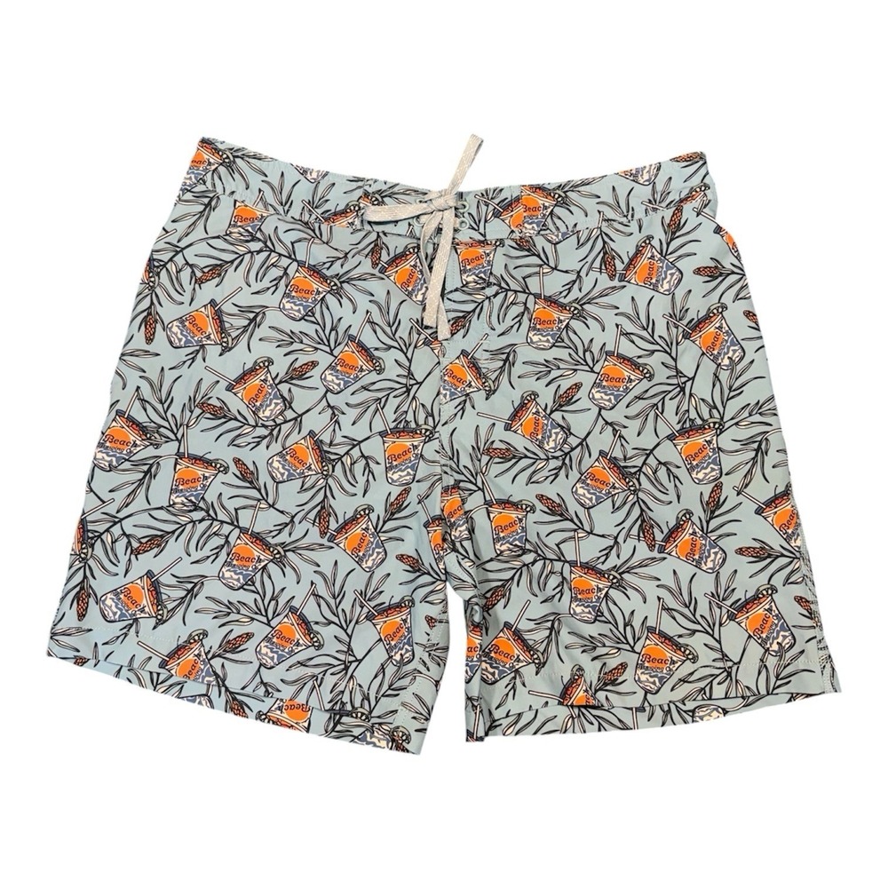 Southern Tide Beach Brewing Swim Trunks XL Blue NWT MSRP $89.50